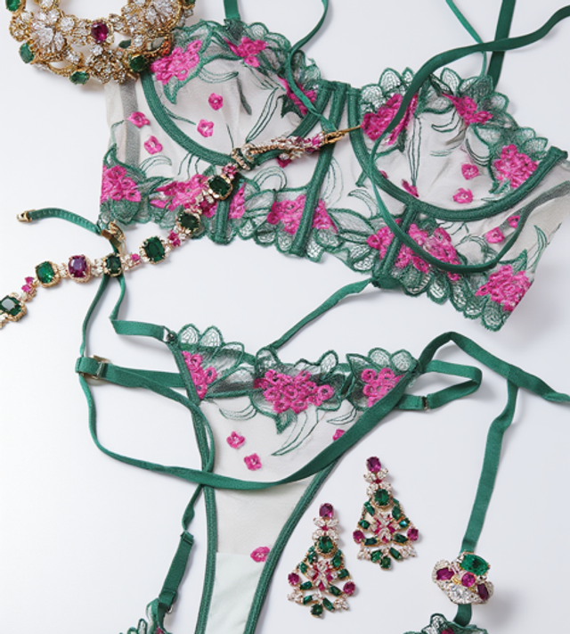 Vert et rose